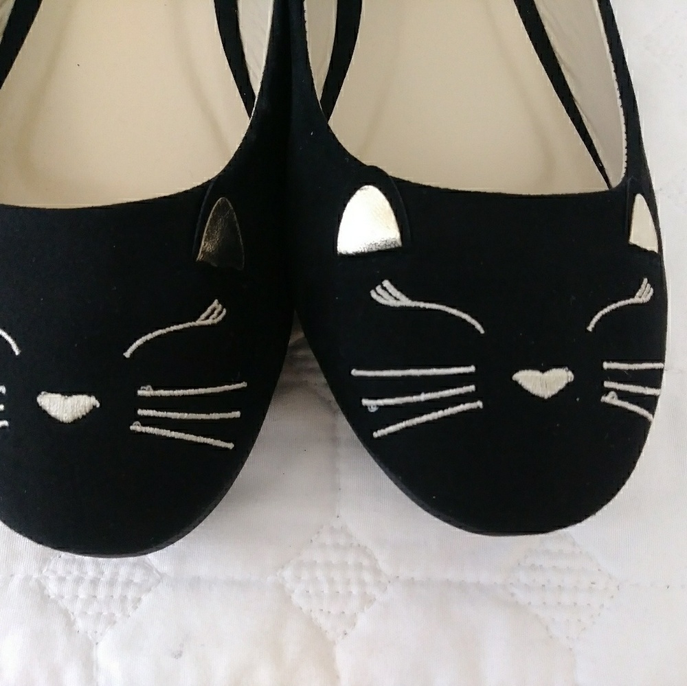 Black Slip on shoes.